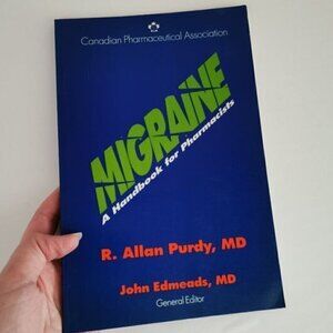 1992 Migraine Handbook for Pharmacists Book, Medical Guidelines Pharmaceutical